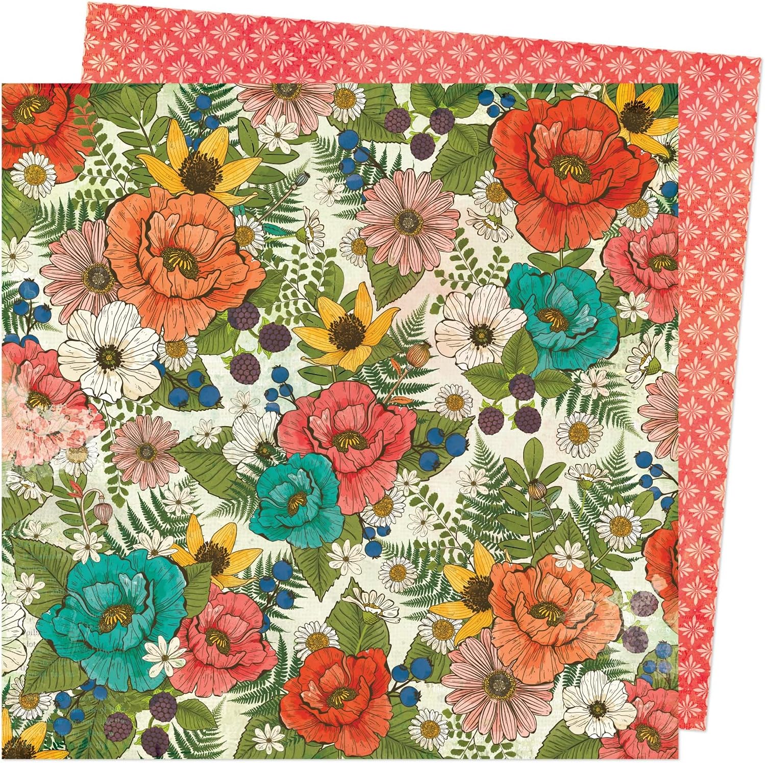American Crafts FERNWOOD Paper Flor/Fauna, Flora & Fauna