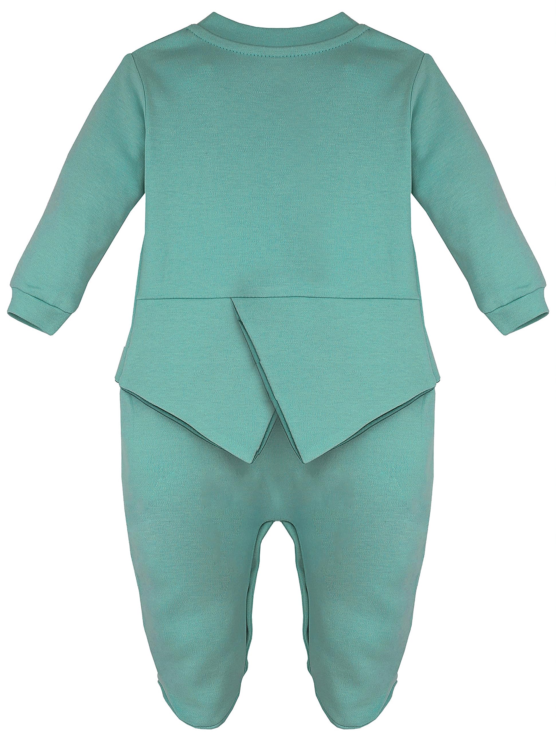 Lilax Baby Boy Gentleman Tuxedo Footie Christmas Holiday Outfit with Bow Tie