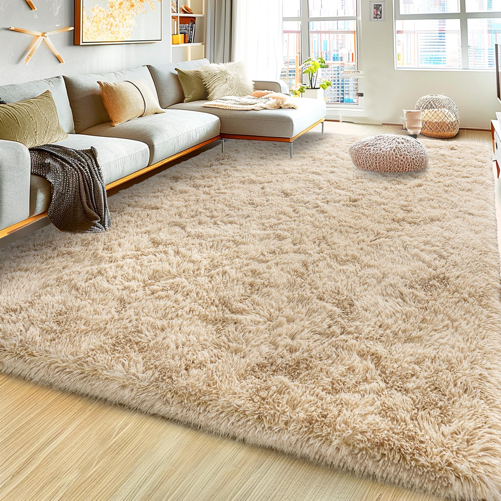 Cozy White Shag Area Rug 9029542281460 – VaVe Home Decor, image size:2000x2000