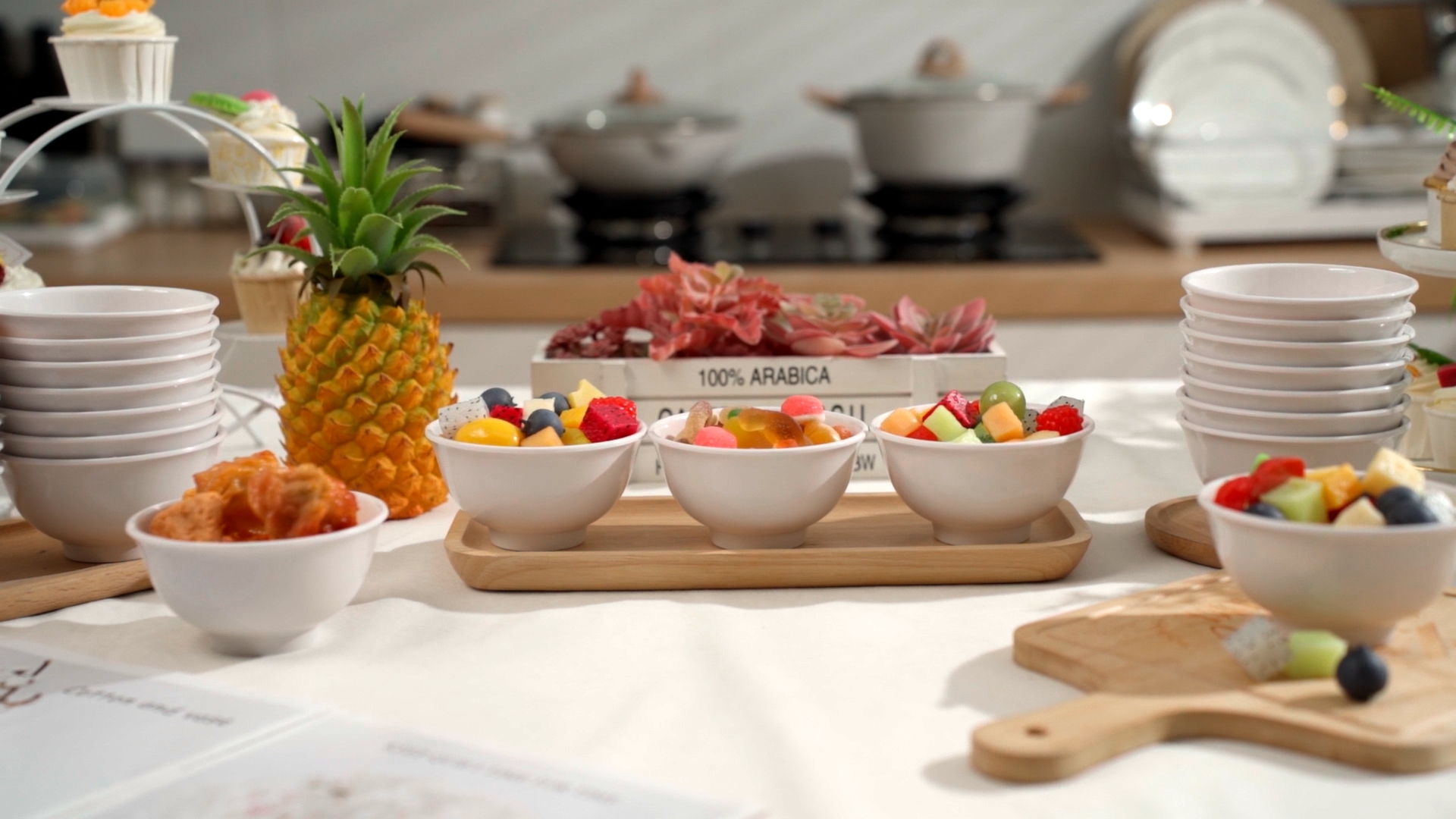 Amazon.com: Tioncy 36 Pcs Bowls Set Unbreakable Dessert Soup Salad