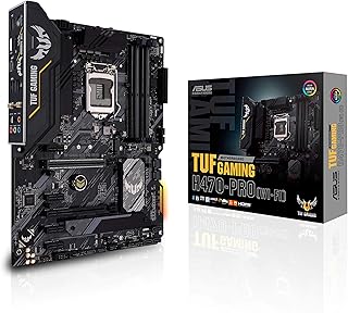 ASUS TUF Gaming H470-PRO WiFi 6 LGA1200 (Intel 10th Gen) ATX gaming motherboard ( WiFi 6, Intel 1Gb LAN, front panel TypeC connector, Addressable Gen 2 RGB header and AURA Sync)