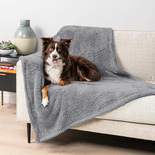 PetAmi Manta Impermeable y esponjosa para Perros medianos y Grandes