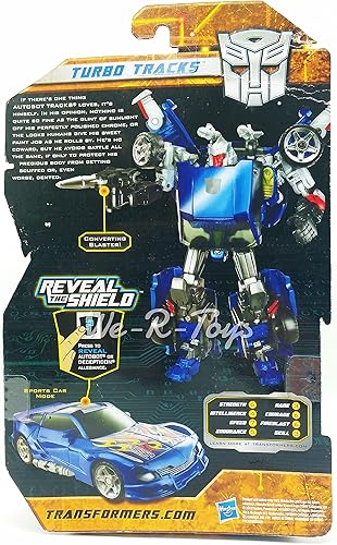 Miniatura 2 de Hasbro Year 2010 Transformers "Reveal The Shield" Series Deluxe Class 6 pulgadas de altura Robot Figura de acción  TURBO Tracks con 2 Blasters
