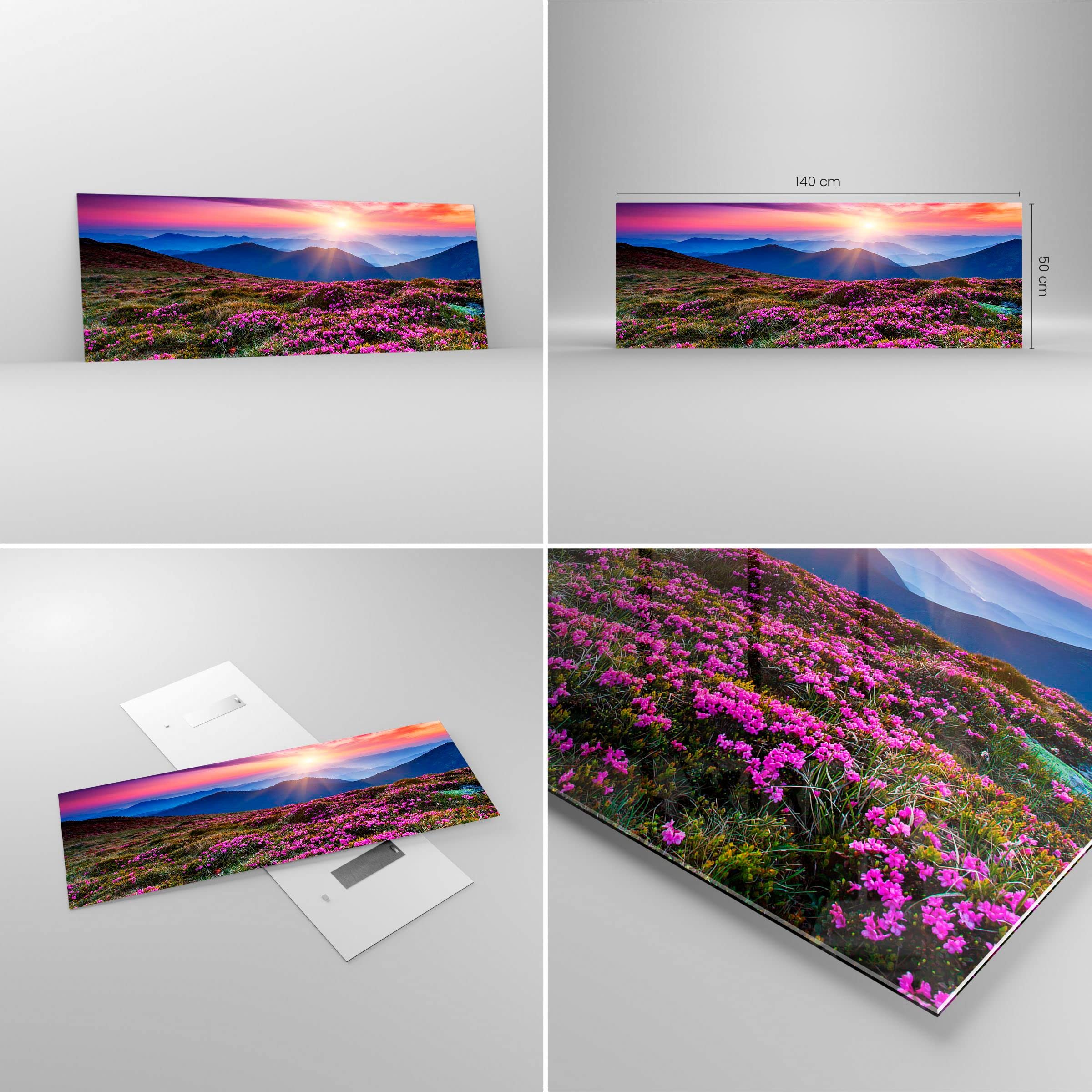 ARTTOR Impression sur Verre Moderne 140x50cm Paysages Nature - 2719
