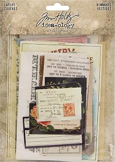 Tim Holtz - Advantus Layers REMNANTS Paper, Multicolor, One Size,TH93956