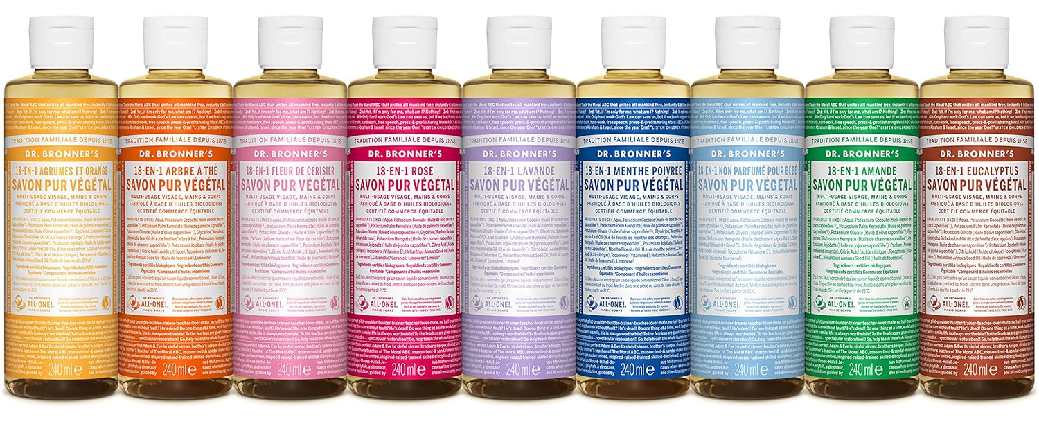 Dr. Bronner Liquid Soap, Lemon/Orange - 240 ml