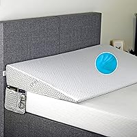 Vista 1 de Cuña para debajo del colchón para reflujo ácido, cuña de cama tamaño Queen, soporte inferior y elevador de colchón, parte superior de espuma