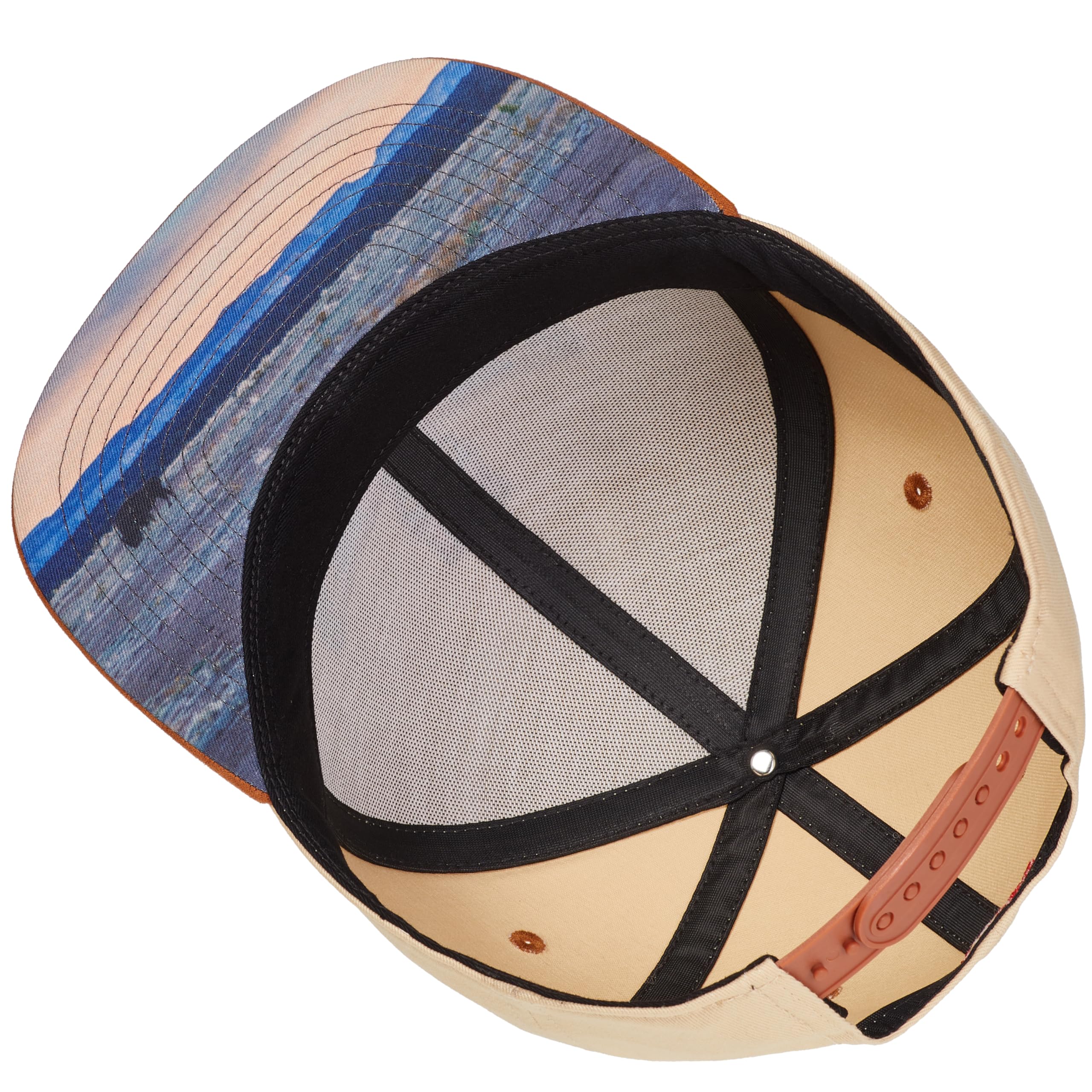 Cadency Gorra de béisbol para hombre y mujer, gorra de béisbol, visera recta, talla ajustable, unisex, Tótem - Beige, Talla única