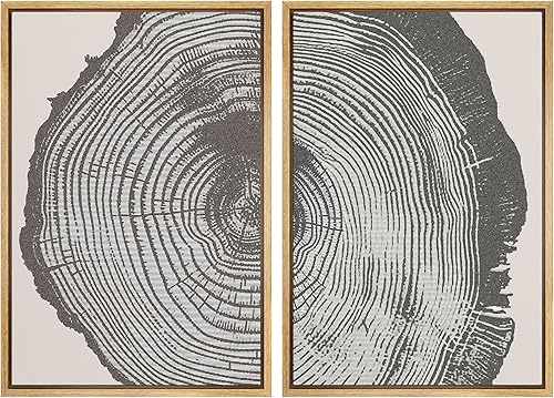 Miniatura 43 de IDEA4WALL Lienzo enmarcado para pared, juego de arte Bauhaus dorado de mediados de siglo, patrón de cuadrícula moderna, ilustraciones con formas