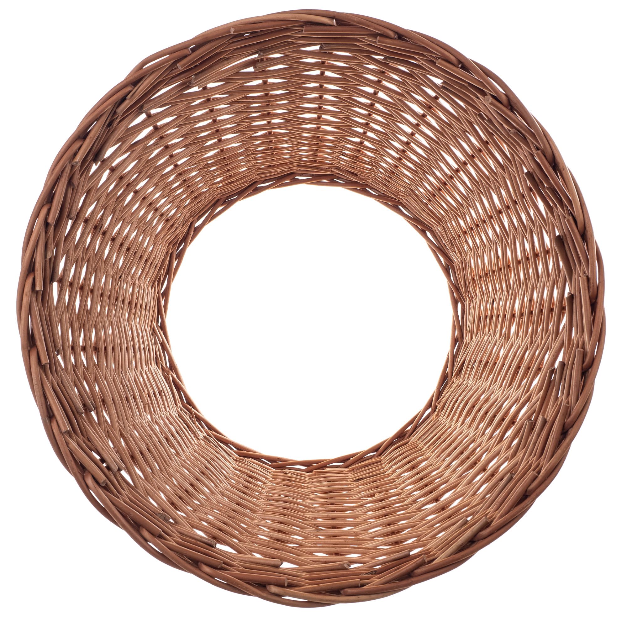 KADAX Gonna per Albero di Natale in Vimini Naturale, Copertura Fatta a Mano, Custodia e Anello (46,5 cm)