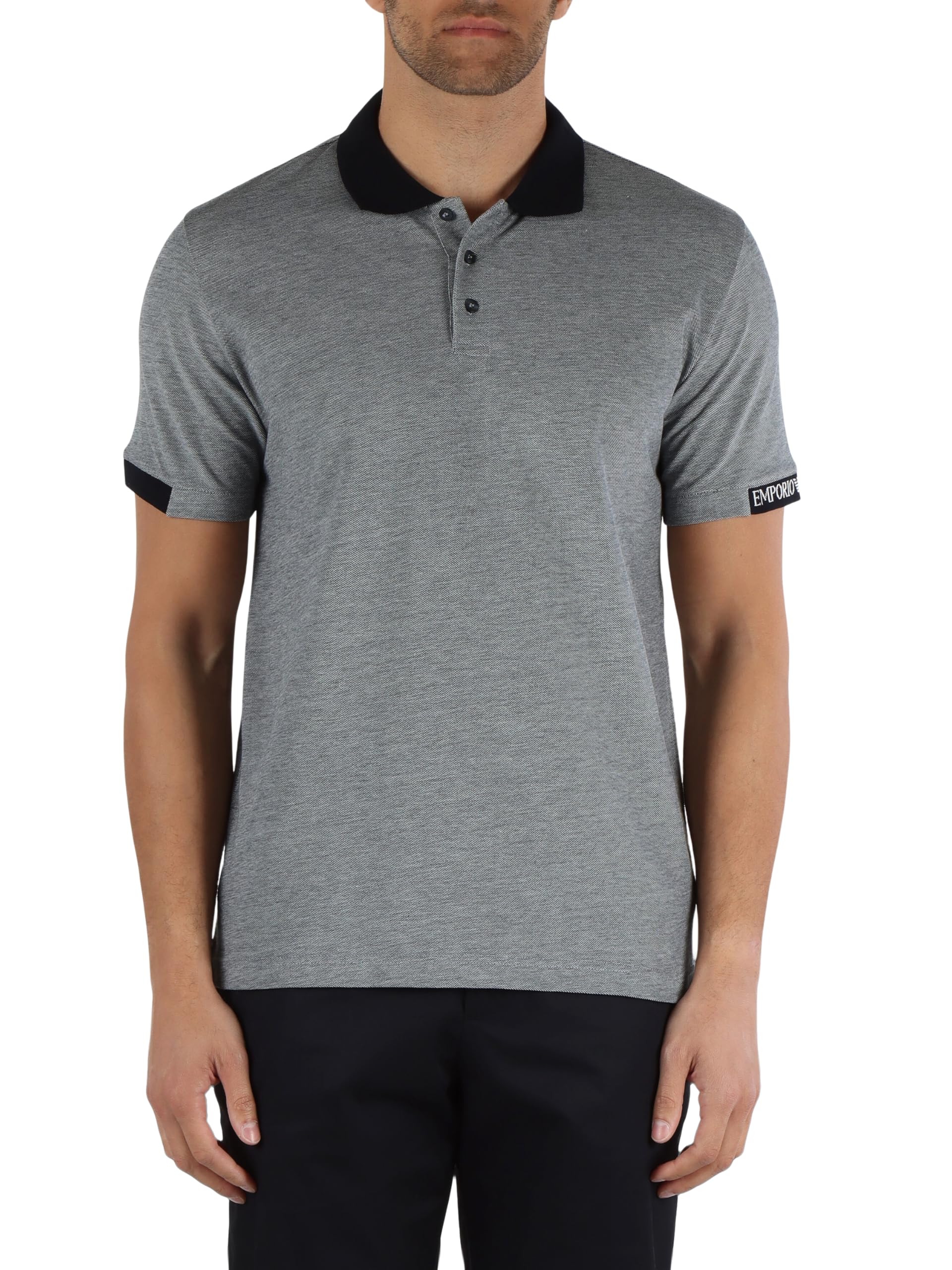 Emporio Armani Herren Armani Blu Stickerei Logo Polo Beachwear Blau Xl, Xl