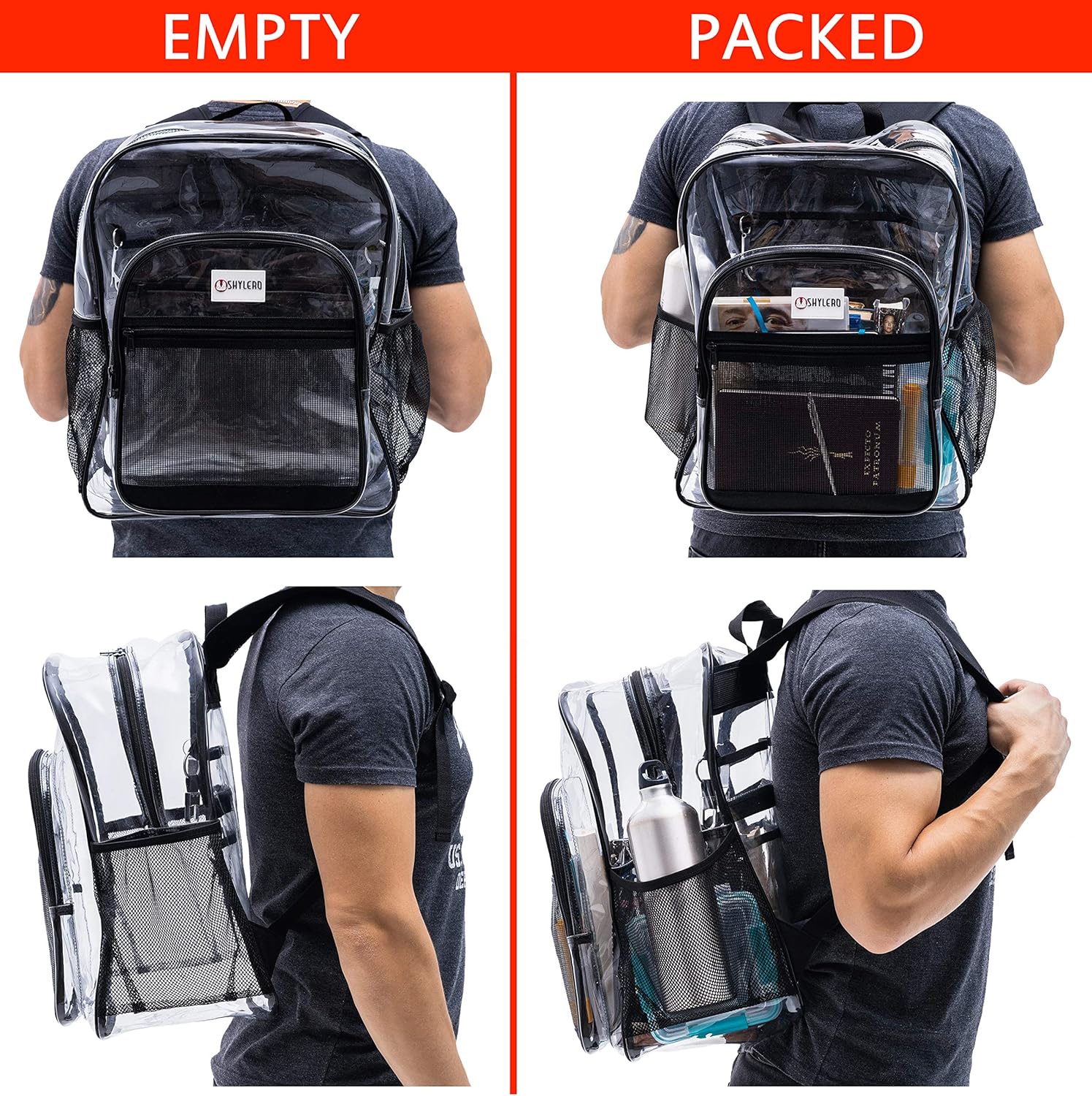 xl clear backpack
