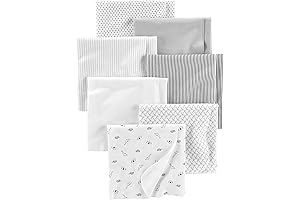 Gerber Unisex Baby Flannel Receiving Blankets (7-Pack)