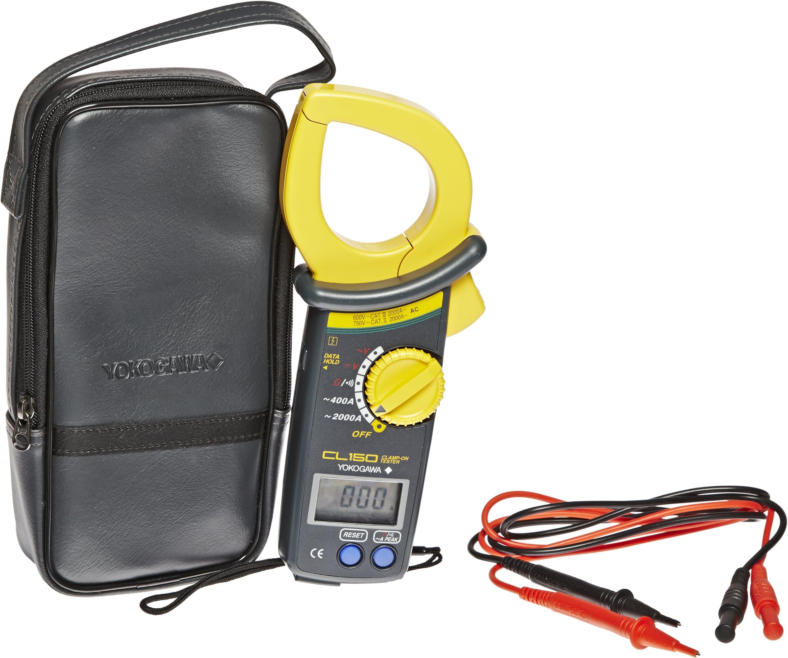Yokogawa CL150 Clamp-On Test Meter for AC Current, ACA, ACV, DCV, OHM, Continuity Check, 105mm W x 247mm H x 49mm D
