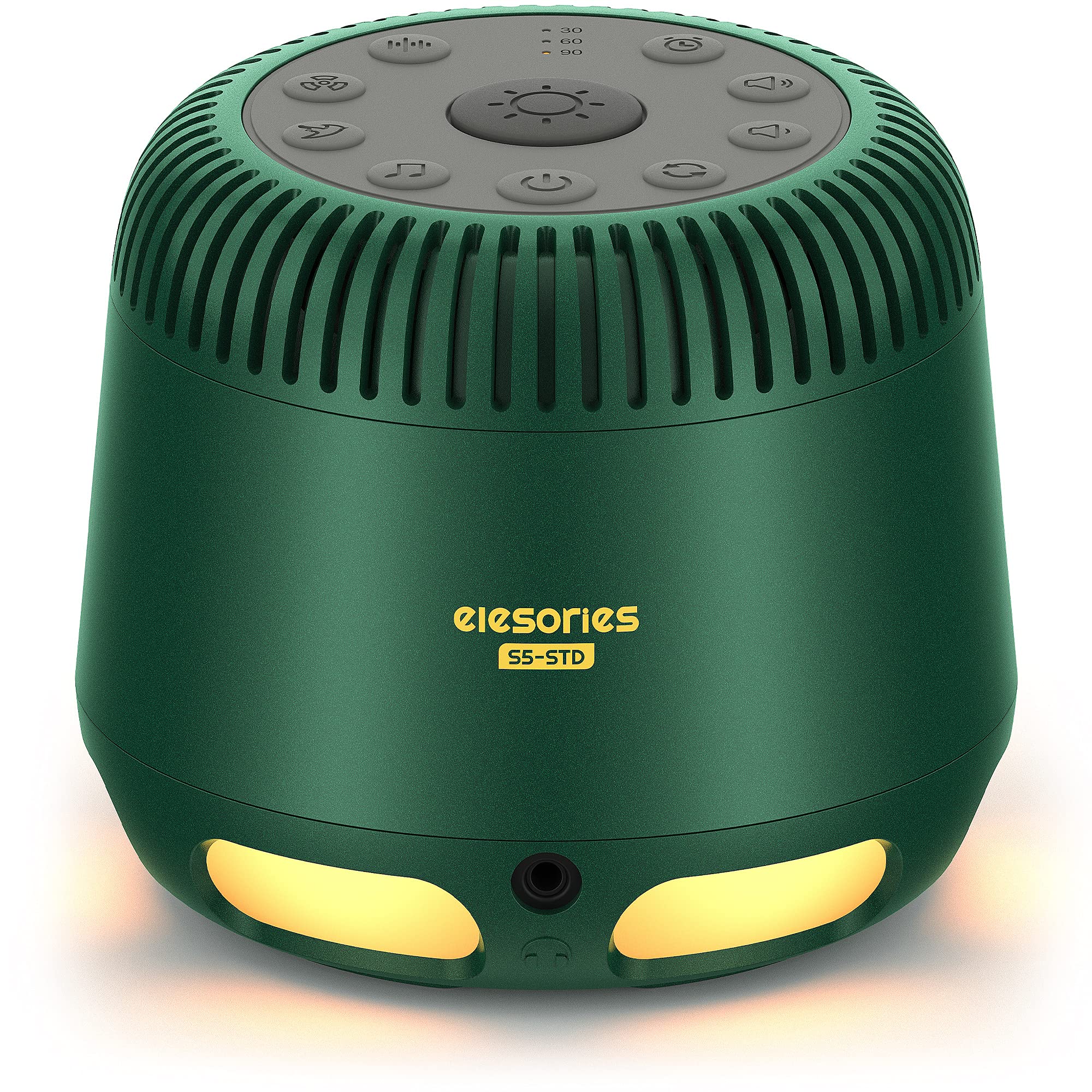 Sound Machine, elesories White Noise Machine with Adjustable Baby Night Light & Wireless Speaker, 24 Soothing Sounds Including White Noise/Fan Sounds/Nature Sounds/Lullaby for Nursery Office Home