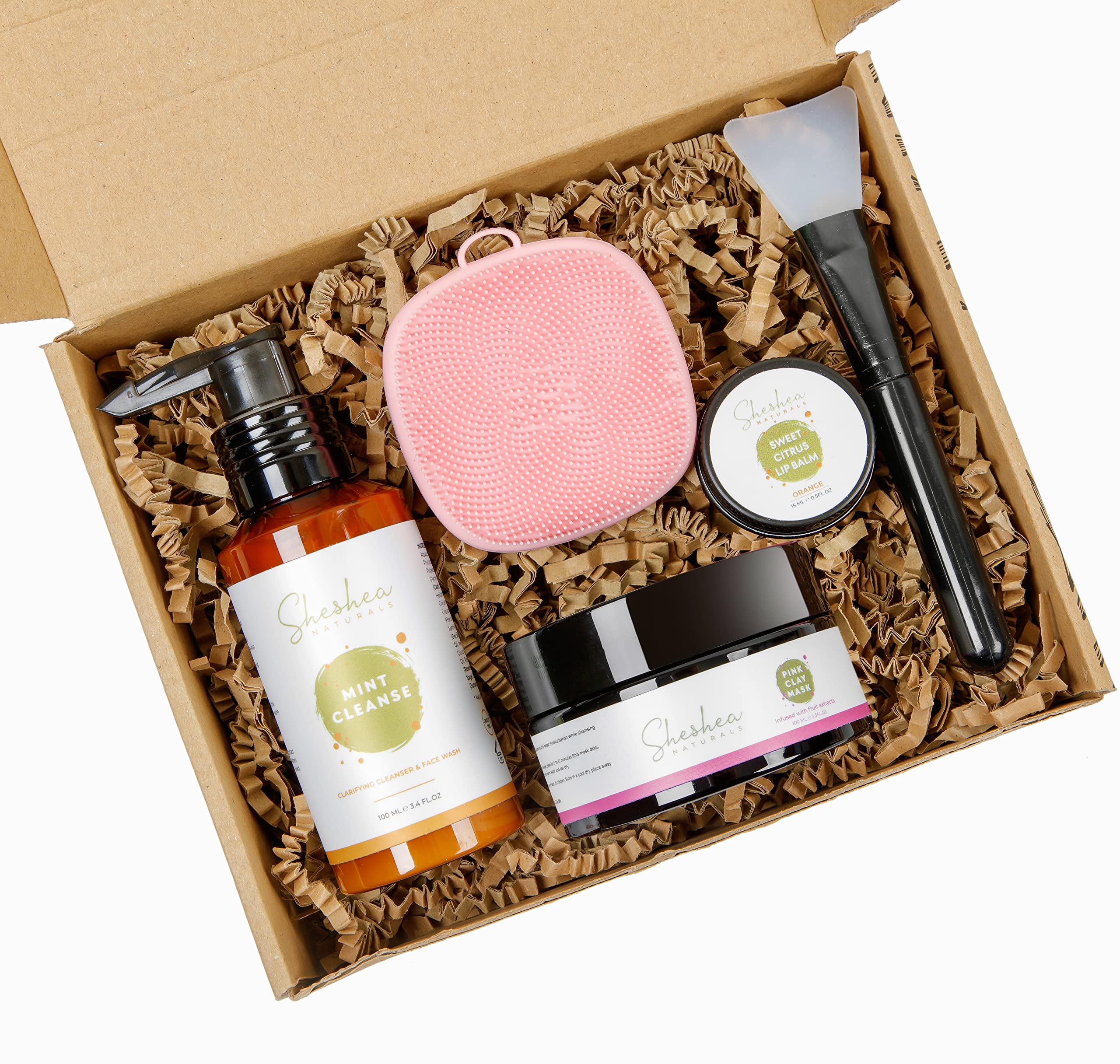 Sheshea Naturals Mum to be Pamper Kit Skincare Set Gifts for Women, A Skin Care Pamper Hamper Gift for Women, New Mum or M...
