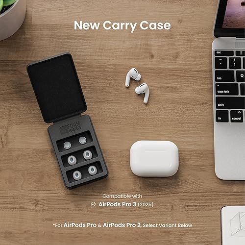 Miniatura 3 de Foam Masters - Almohadillas de espuma viscoelástica ultra premium para AirPods Pro de 3ª generación (2025), 3 pares, nueva versión, ajuste seguro