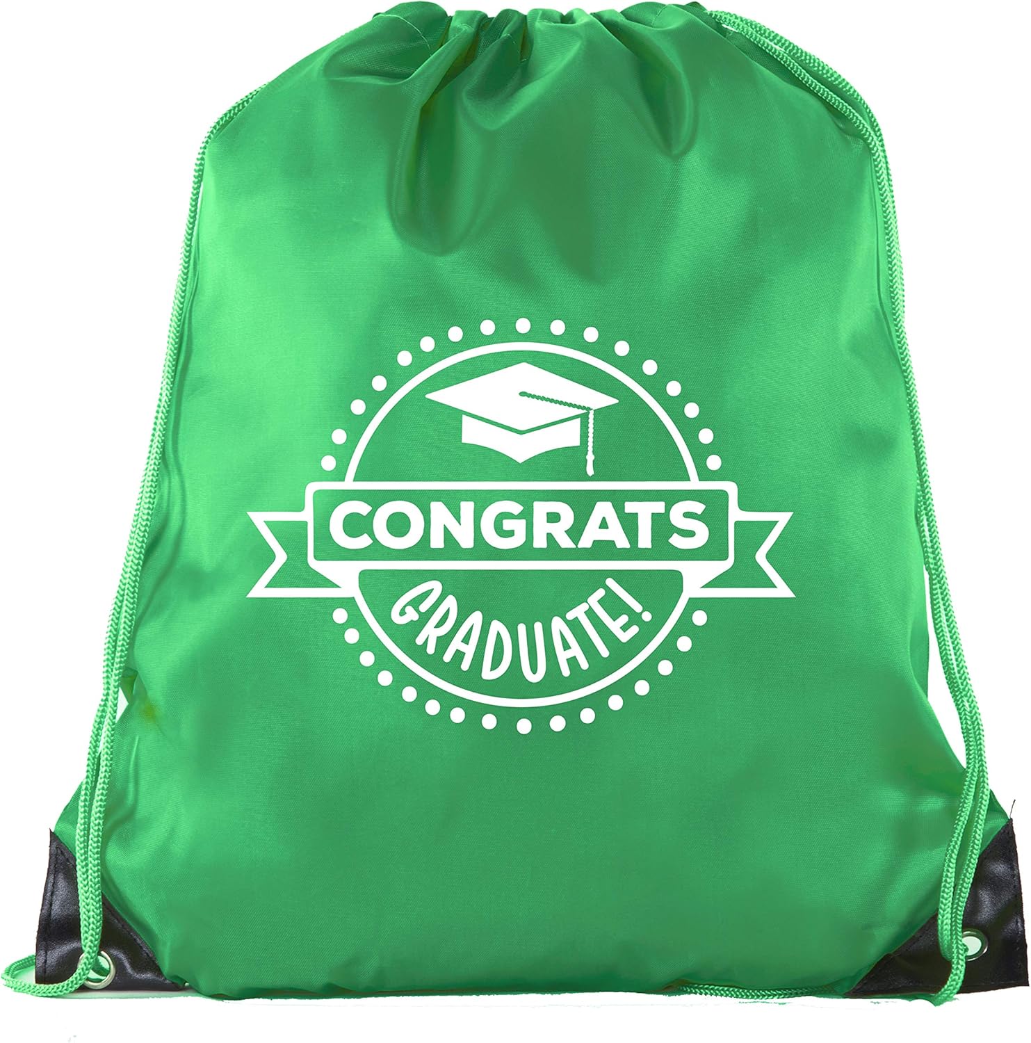 Senior Graduation Drawstring Backpacks Personalized Party Favor Cinch Bags - Congrats Graduate