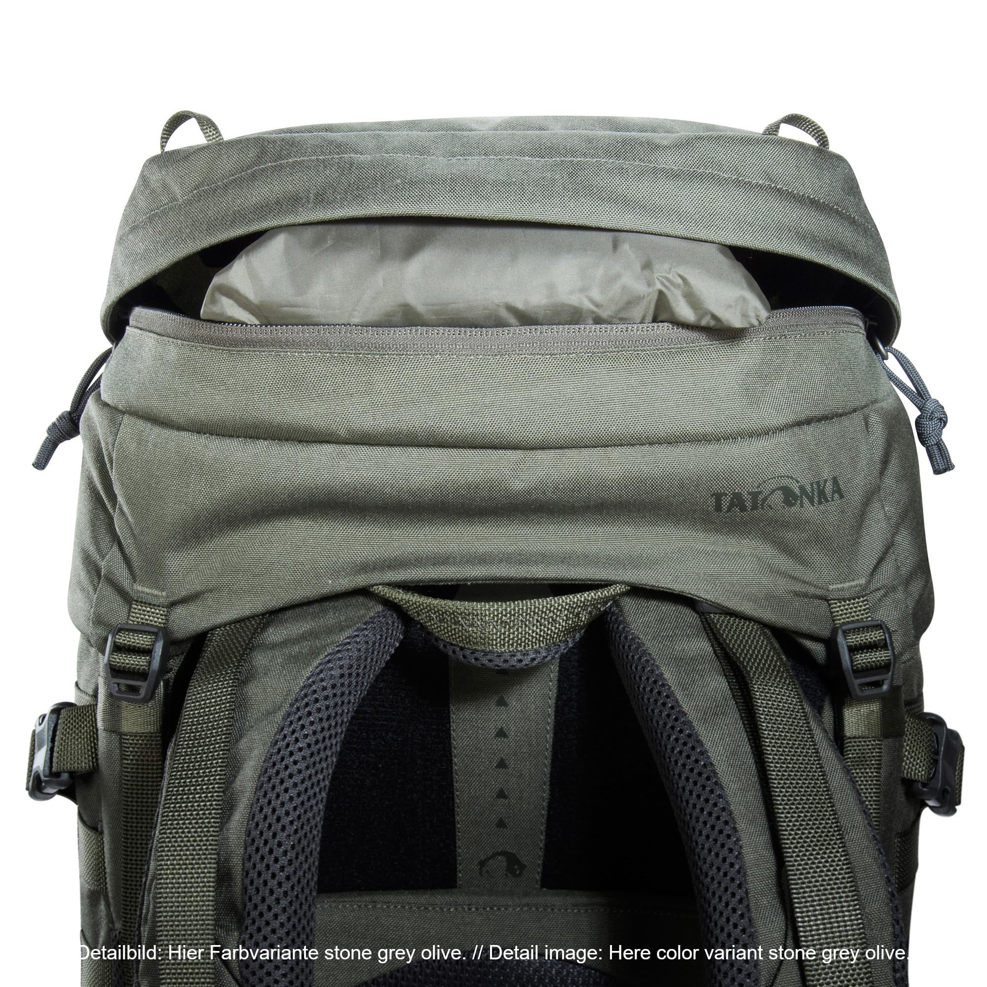 Tatonka Pyrox 40+10 Women BC - Bushcraft-Rucksack für Damen - Mit großer Frontöffnung, MOLLE-System, Bodenfach, Regenhülle und stufenlos einstellbarem Rückensystem - 50 Liter