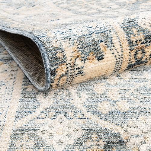 Miniatura 2 de Rugs.com Noble Collection - Alfombra mediana de 2 pies 7 pulgadas x 5 pies, color azul, perfecta para entradas, cocinas, rincones de desayuno,