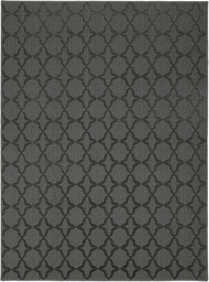 Garland Rug Sparta Non Slip Polypropylene 5 Ft. X 8 Ft. Cinder Gray Area Rug- Ideal for Living Rooms & Hallways, Stylish & Durable for High-Traffic Areas