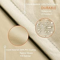 Vista 8 de Fundas para muebles de patio, funda impermeable para muebles de exterior, fundas para muebles de patio para 3 piezas, juego de fundas de sofá