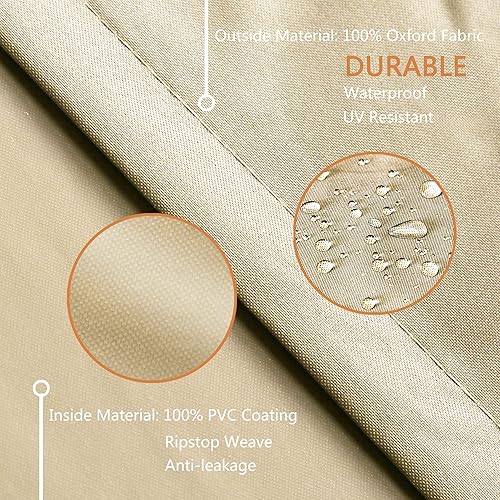 Miniatura 8 de Fundas para Muebles de Patio, Funda para Muebles de Exterior Impermeable, Fundas de Juego de Muebles de Patio para Juego de Conversación al Aire