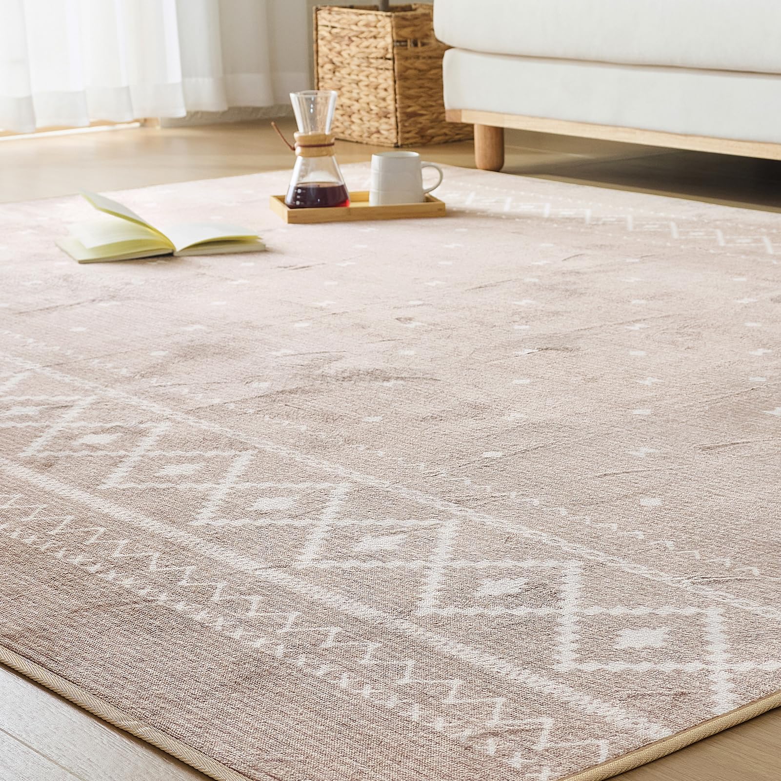Amazon.co.jp: VK Living カーペット ラグ ラグマット 絨毯 185×185cm