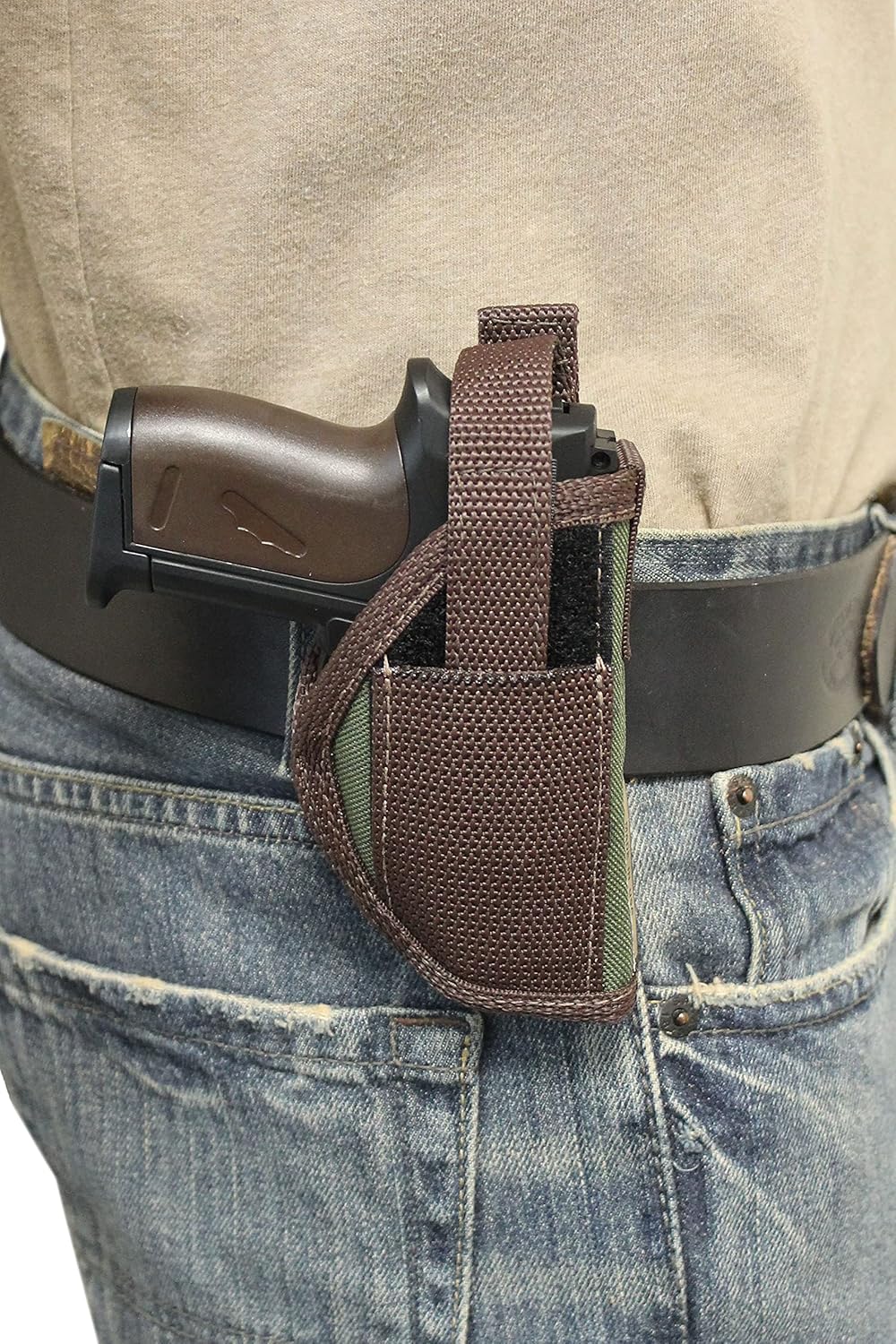 Barsony Woodland Green OWB Holster for Mini/Pocket .22 .25 .380 Pistols