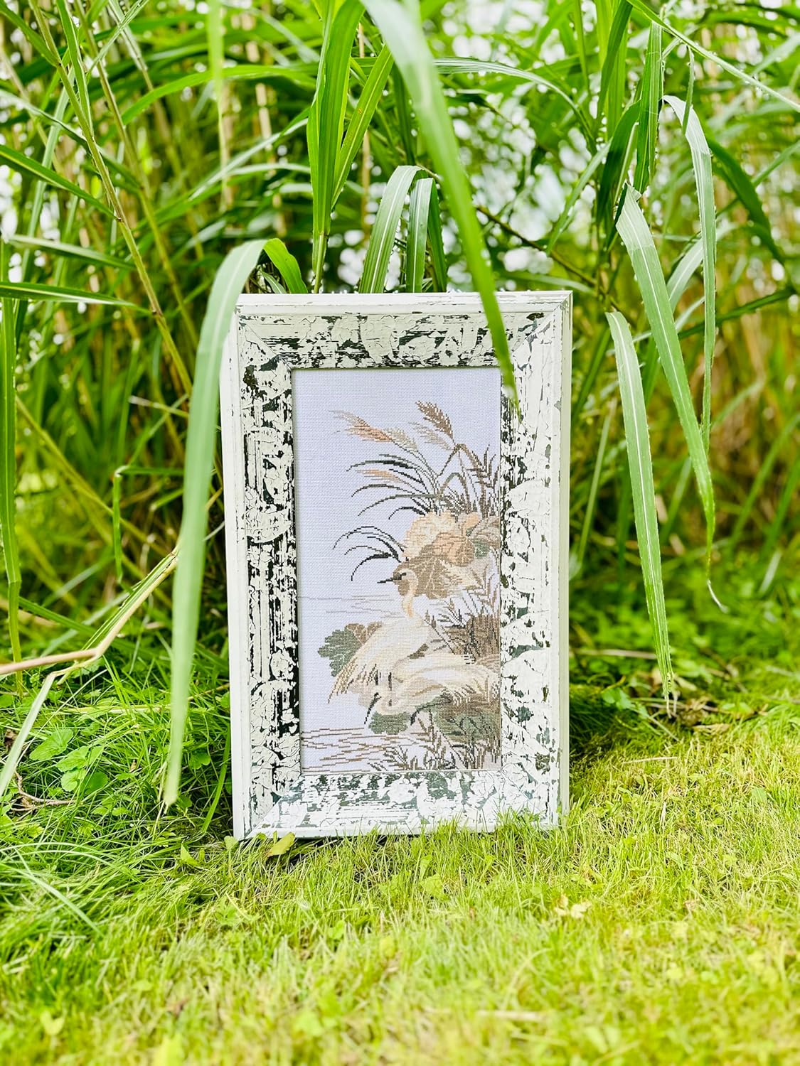 RIOLIS - Herons 928, Cross Stitch Kits 10,24" x 18,9", Cross Stitch Kits for Beginners & Advanced, Crossstitching Kit Adult, Embroidery Counted Stitching Kit