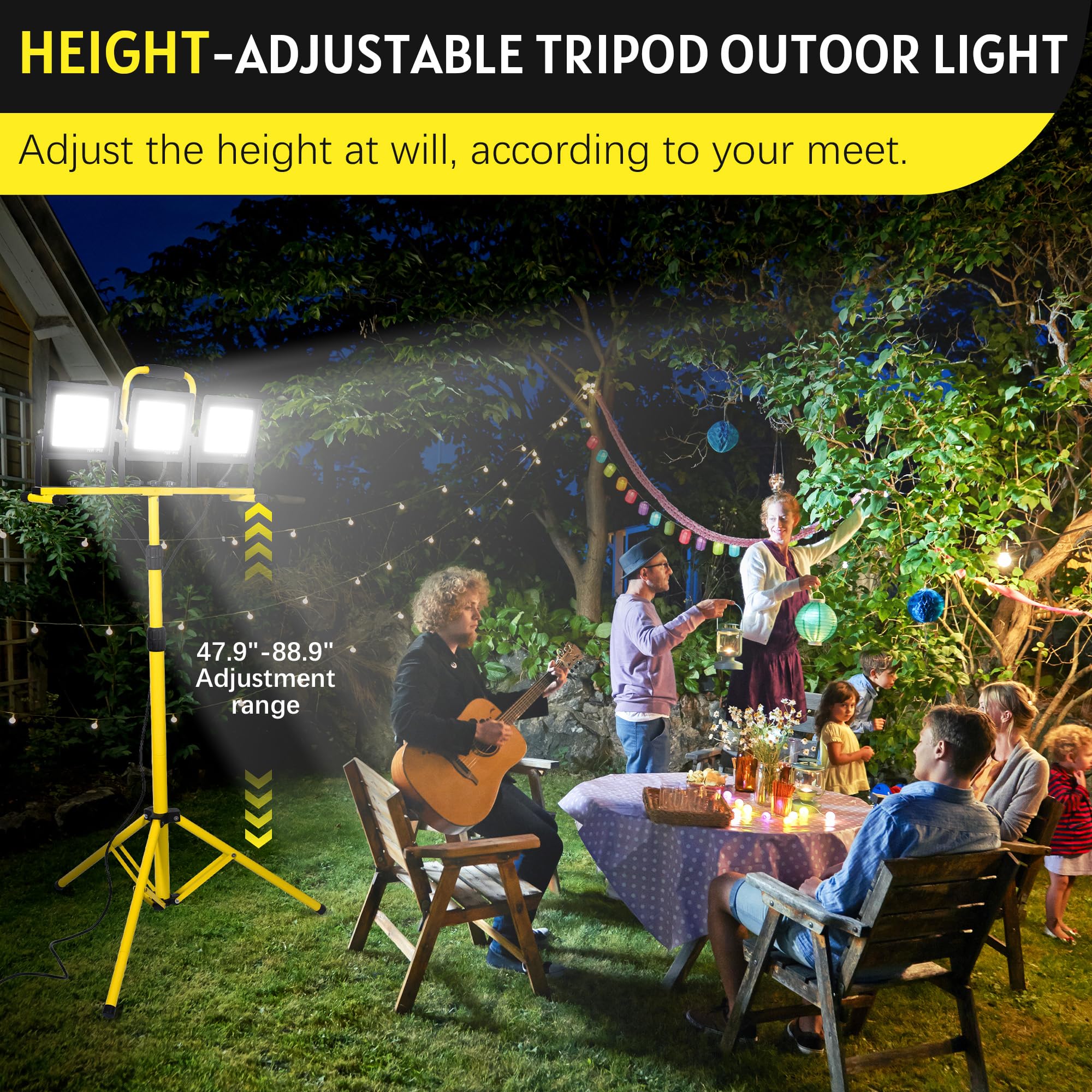 PACOLIT 21000LM Work Light - Waterproof & Tripod -5 PACOLIT 21000LM Work Light - Waterproof & Tripod -5