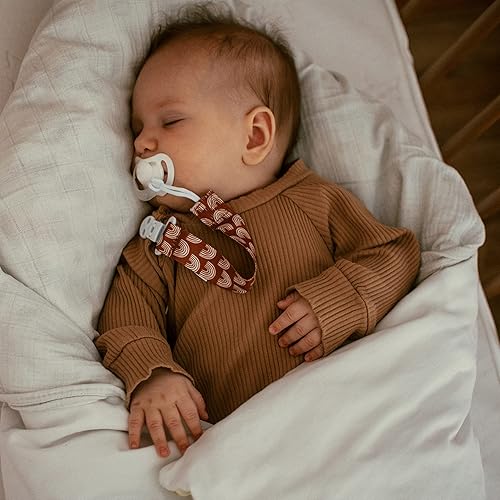 Miniatura 4 de Stadela Correa para chupete de bebé soporte unisex para niña o niño paquete de 4 unidades ajuste universal bebé bohemio