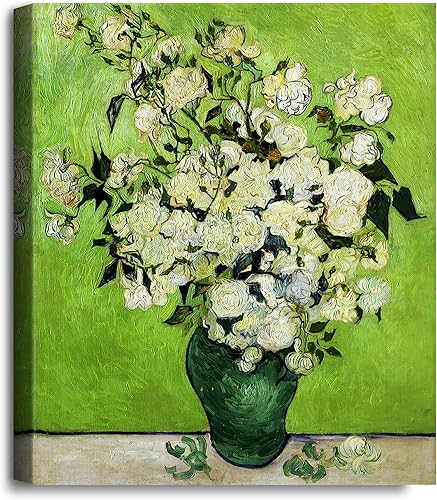 Miniatura 1384 de A&T ARTWORK The Starry Night de Vincent Van Gogh. Tamaño del marco: 36 x 30 pulgadas, tamaño de la imagen: 30 x 24 pulgadas, reproducciones clásicas