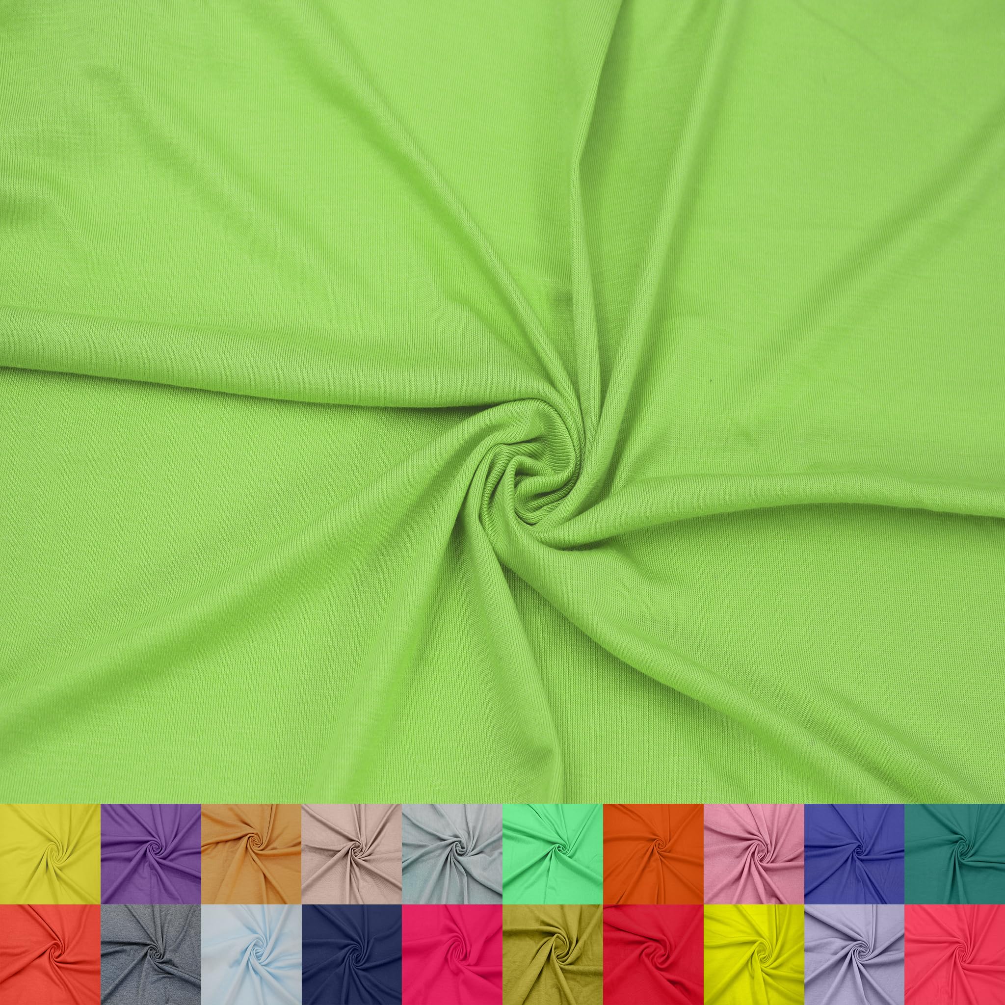 60" Wide Rayon Spandex Jersey Knit Fabric by The Yard - 4-Way Stretch, 200GSM, Medium Weight -Soft & Breathable - Apparel, Accessories, Maternity & Decorations — view 26