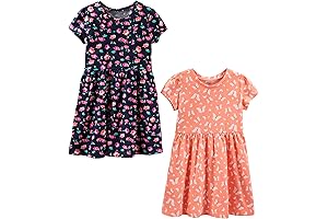 Girls' Charming Two-Outfit Dress Ensemble