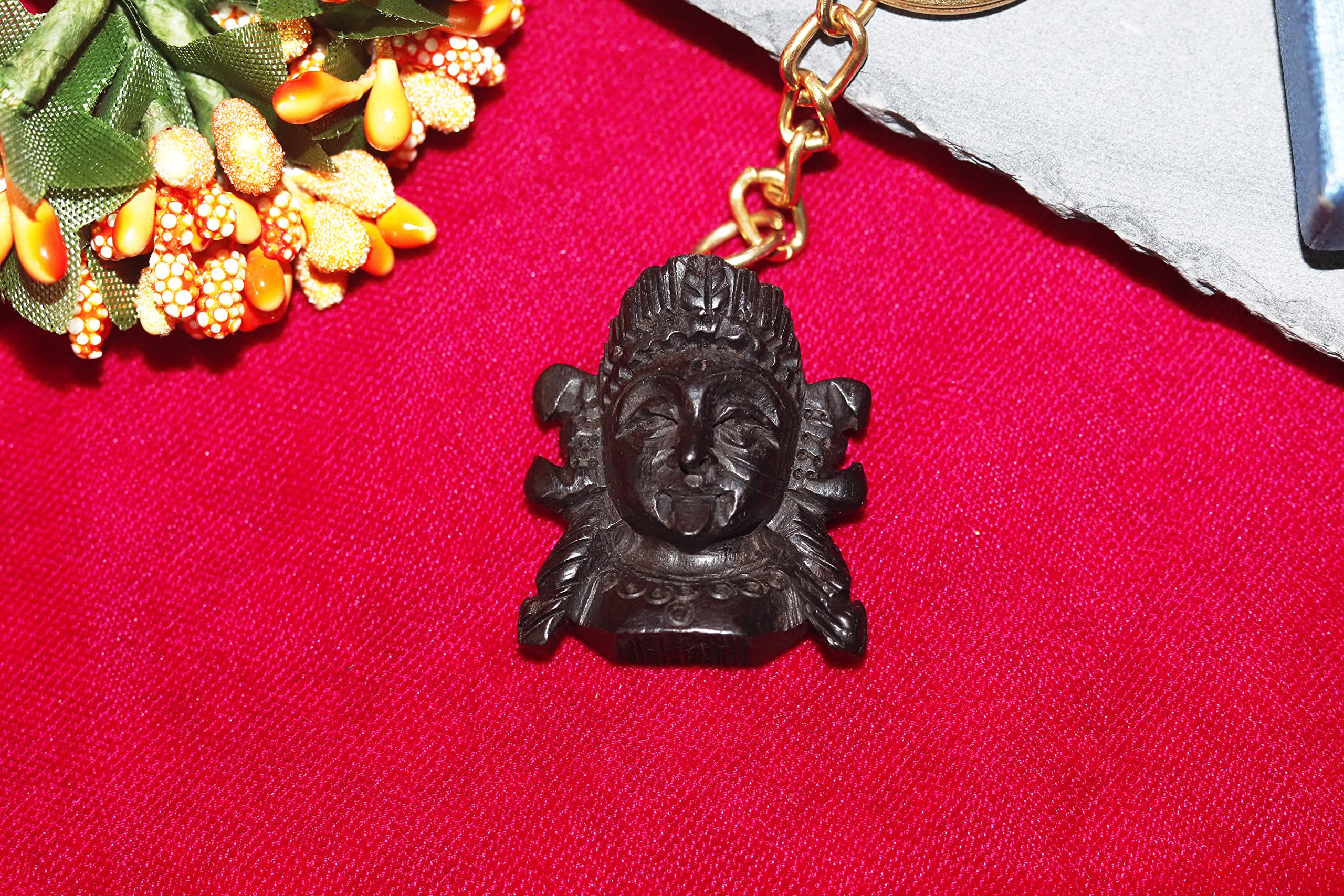 Goddess Kali Maa Karungali Keychain, Goddess Kali Maa Ebony Wood Keychain [ pack of 1 ]-image-13