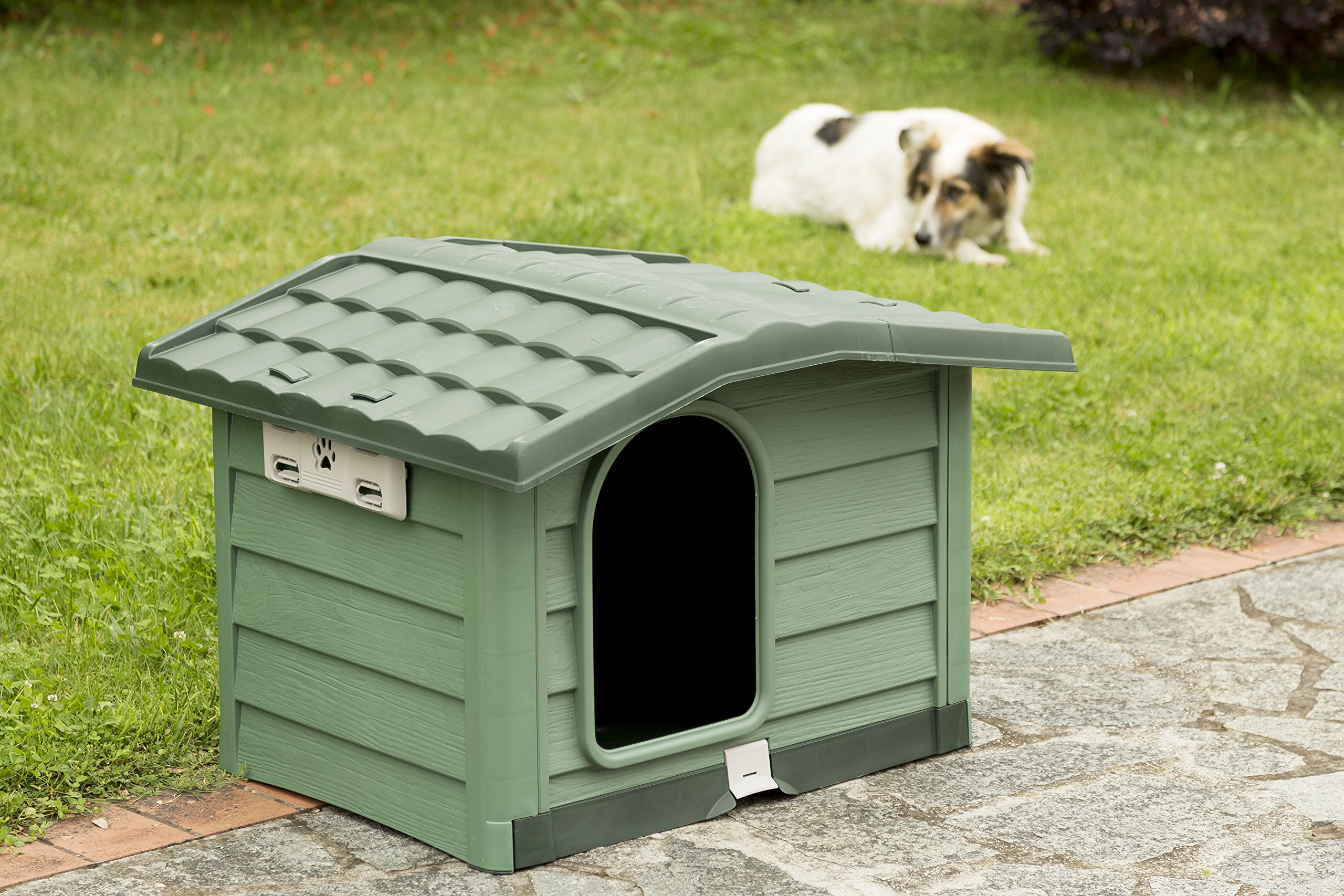Bama Bungalow Cuccia, Verde, 89x75x62 cm