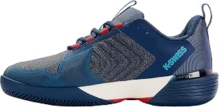 K-Swiss Performance Men's ULTRASHOT 3 HB Tennis Shoe, Lollipop/Blue Opal/Blanc de Blanc, 10 UK