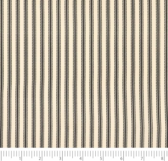 Waverly 100% Premium Printed Cotton, 54 Wide, Home Decor, DIY, Project, Craft, Quilt, Sewing Upholstery Fabric, Timeless Ticking, Cut by Yard