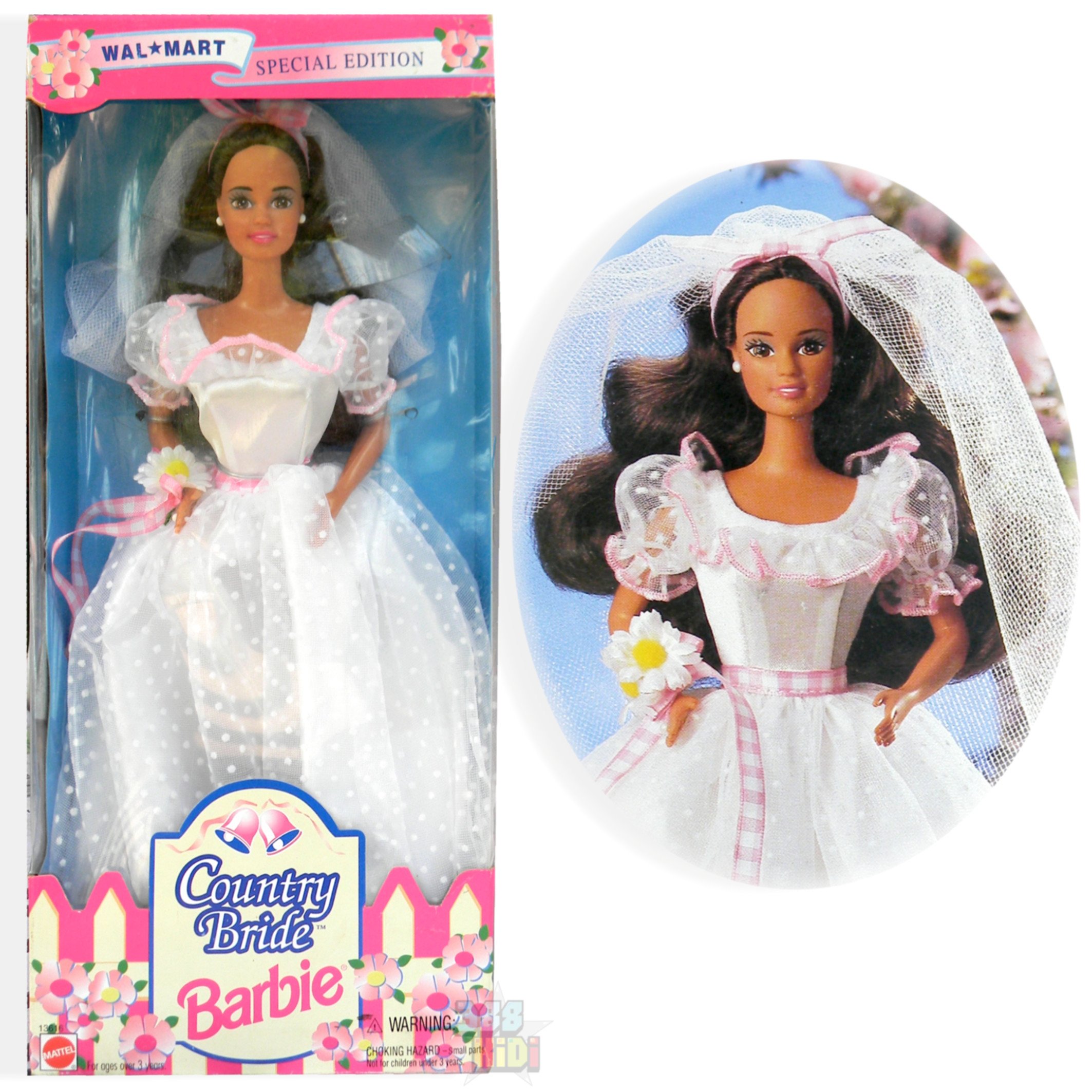Barbie Country Bride Doll (Brunette) Wal Mart Special Edition (1994)