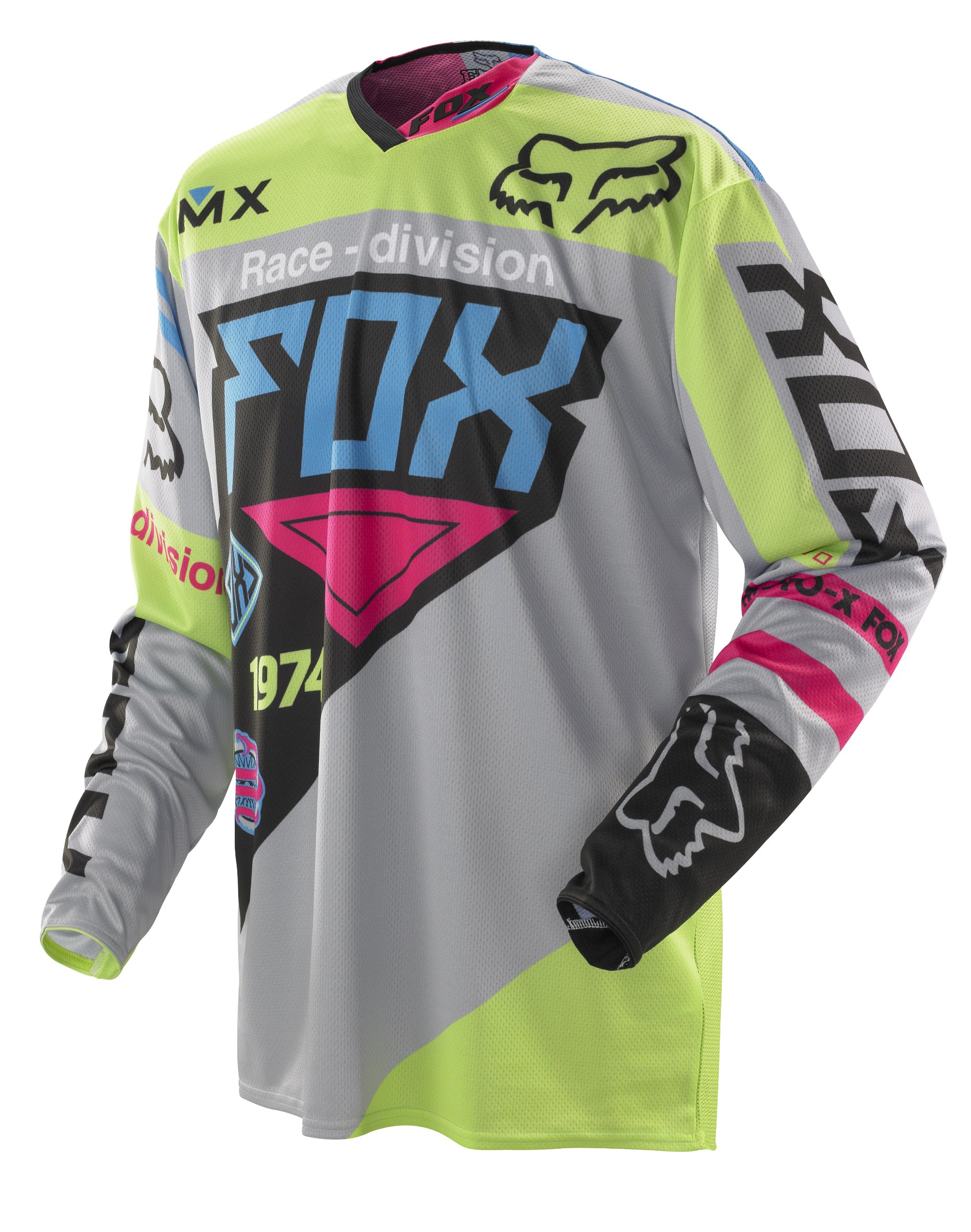 Fox Racing 360 Intake Men's MotoX/Off-Road/Dirt Bike Motorcycle Jersey - Green/Blue / Small