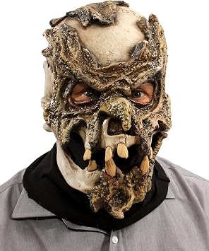Zagone Studios Mens One Size Sloppy Joe Monster Zombie Mask, Green/Brown