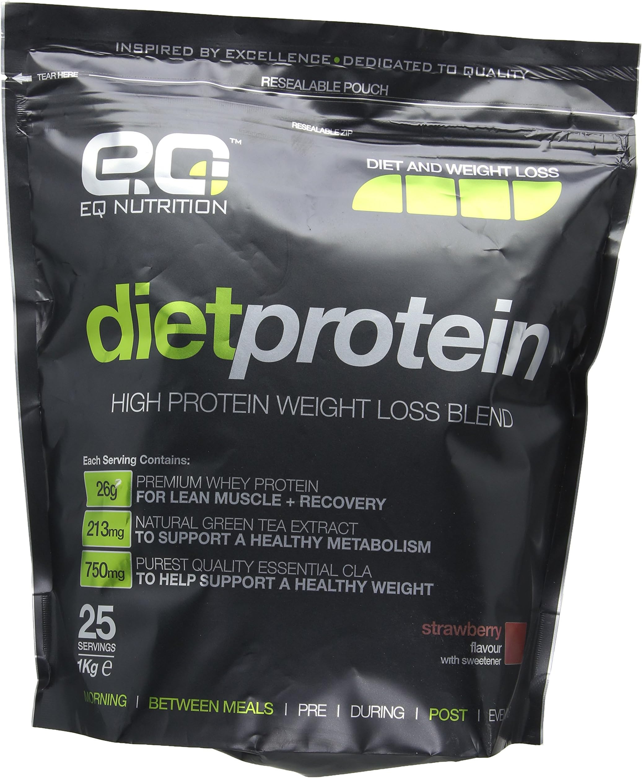 1Kg Strawberry Whey Protein Weight Loss Shake Drink