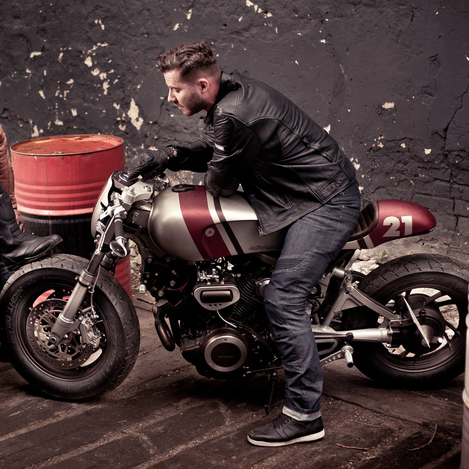 Shima Gravity Motorradjeans Herren - Atmungsaktive Elastische Cordura Biker Hose Männer Passform Regular