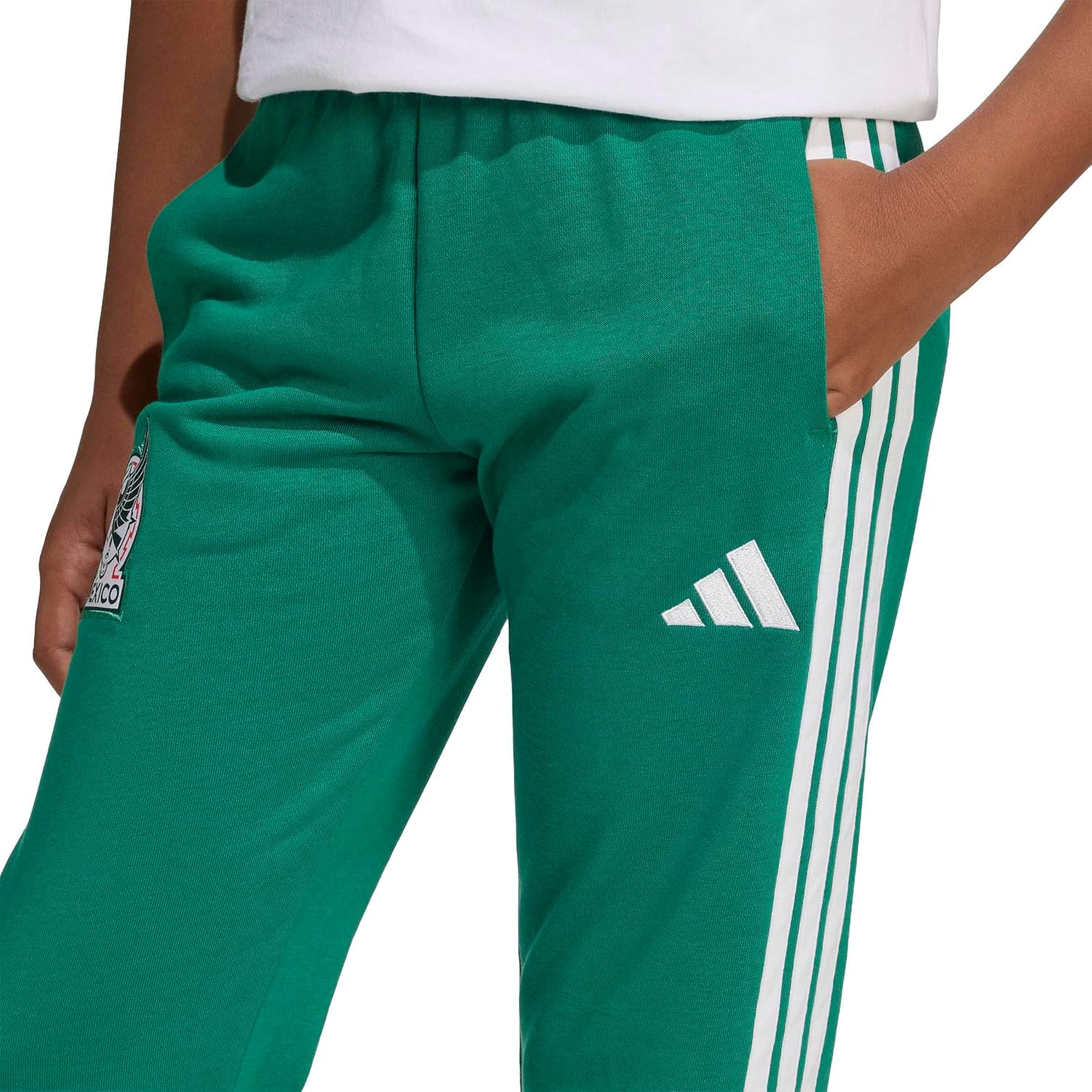 adidas Girls FMF Mexico Alphaskin Pants - Image 4