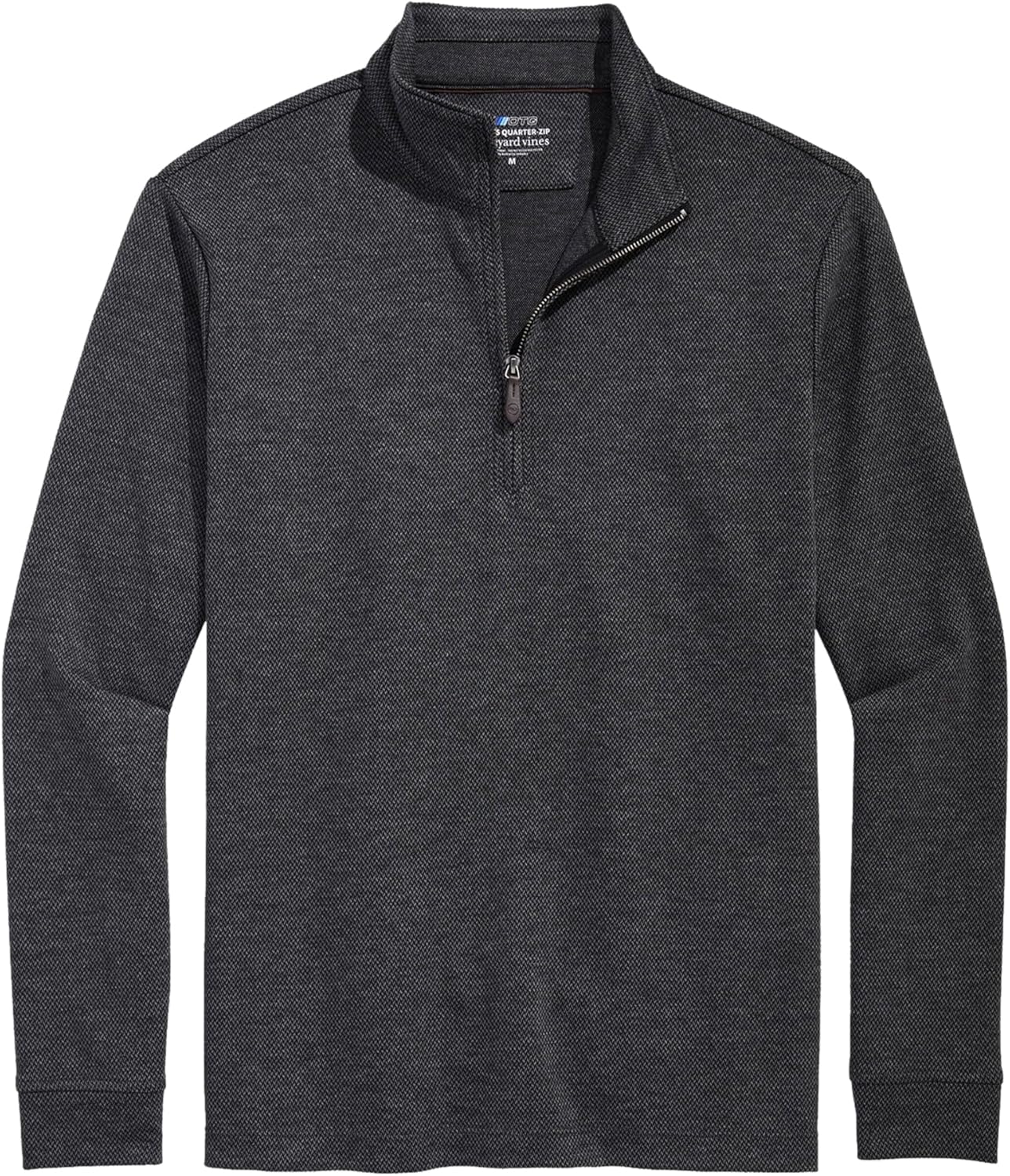 vineyard vines Men's Herringbone Bluffs Performance Quarter-zip