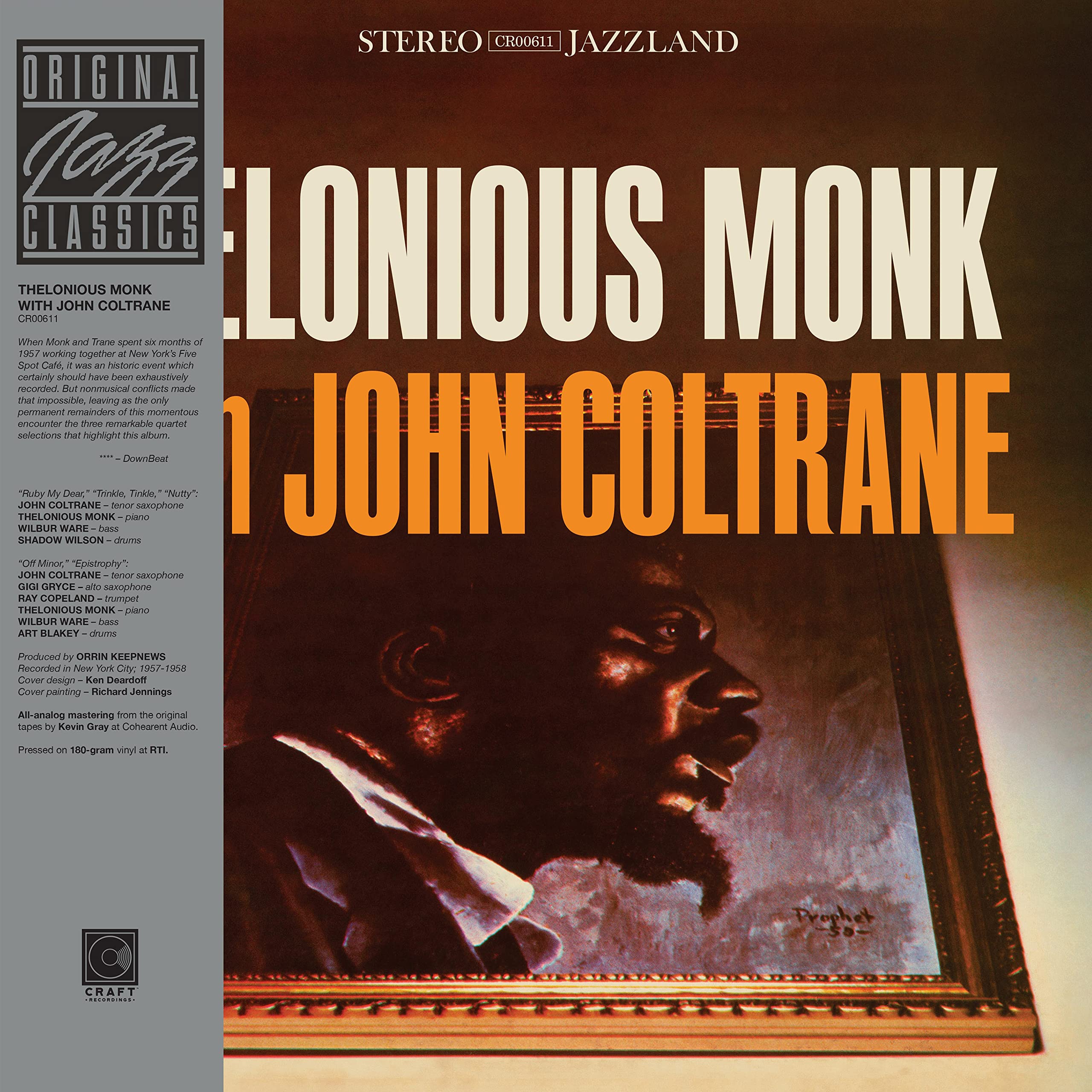 Amazon | Thelonious Monk With John Coltrane [Analog] | Thelonious
