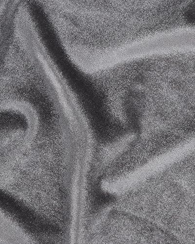 Miniatura 6 de Tela de terciopelo elástico por The Yard Gris 63" Ancho 2 yardas 95% Poliéster 5% Spandex Tela de terciopelo para costura de bricolaje, tapicería,