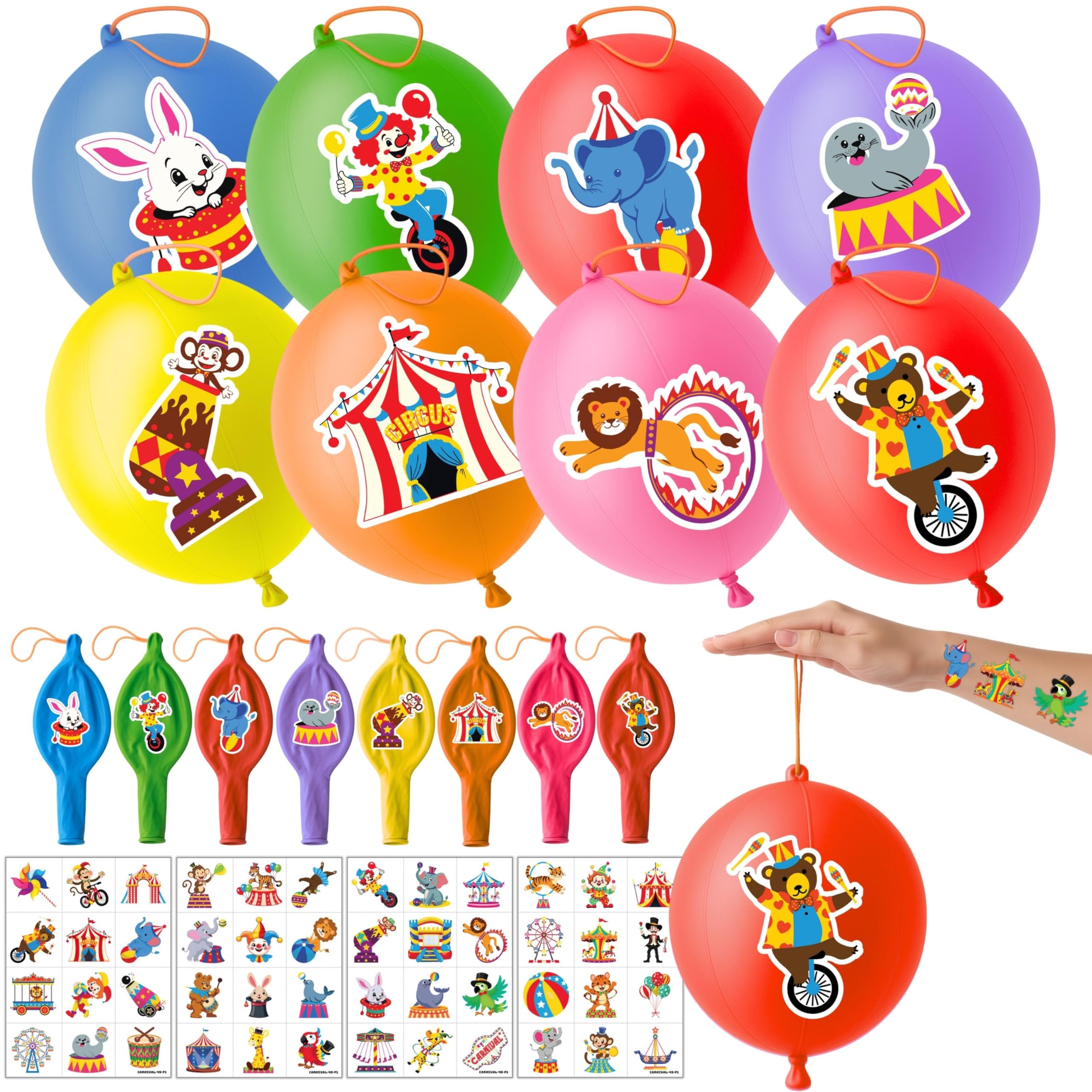 72 PCS Carnival Party Favors for Kids