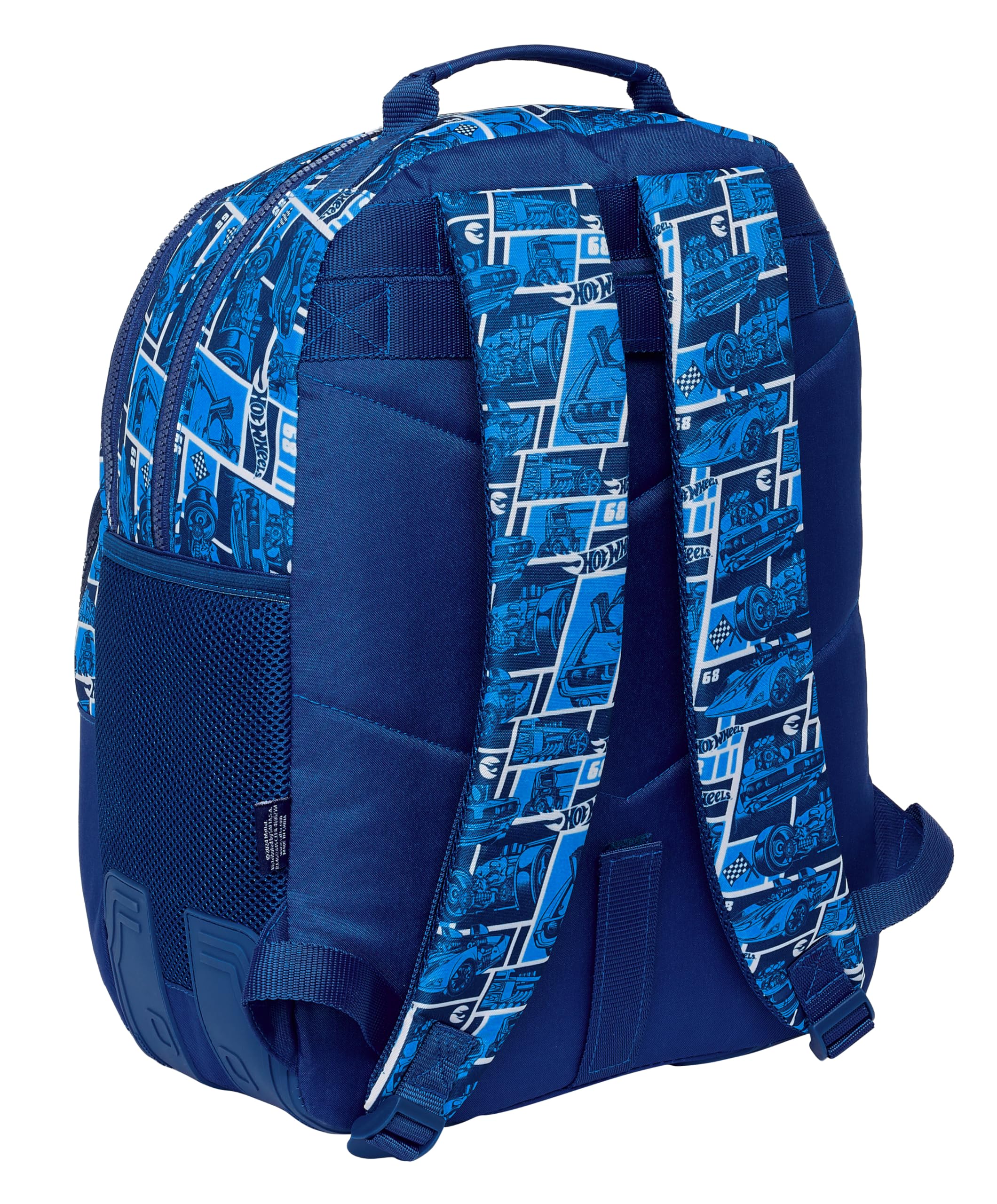 HOT WHEELS SONNY - Zaino scolastico per bambini, ideale per bambini di diverse età, comodo e versatile, qualità e resistenza, 32 x 15 x 42 cm, colore blu navy